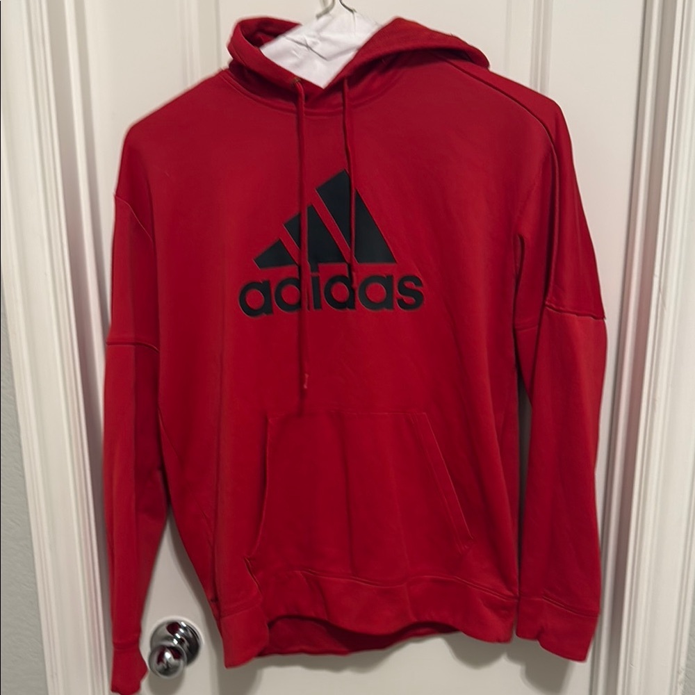 Adidas Men's Red Hoodie